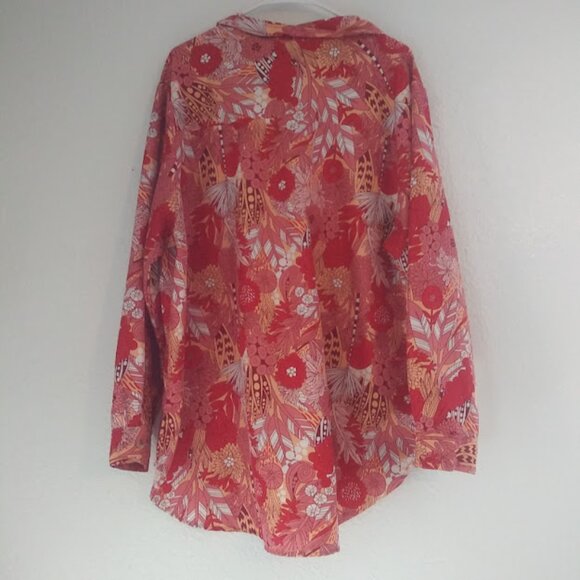 Spoon Jeans women's size 3X multicolored all over print top - Picture 4 of 14